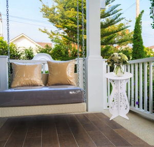 Producto exclusivo, parte superior redonda <span class=keywords><strong>de</strong></span> madera <span class=keywords><strong>con</strong></span> patas <span class=keywords><strong>de</strong></span> diseñador, mesa auxiliar, sala <span class=keywords><strong>de</strong></span> estar, estante <span class=keywords><strong>de</strong></span> flores decorativo para el hogar - Product Image 2