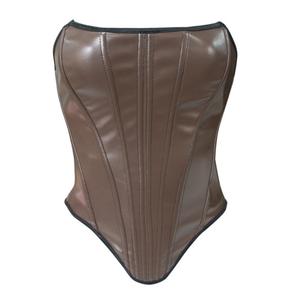 Corsetto in stile gotico con cerniera a spina di pesce, vita dimagrante e Top modellante il corpo con sigillo in vita - Product Image 2