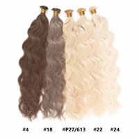 Extensions de cheveux professionnelles à pointe plate, kératine italienne haute intensité, double épaisseur, pointes pleines, 100% cheveux humains