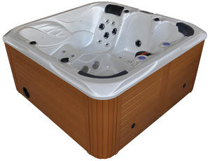 Baignoire de massage tourbillon moderne au design moderne avec lumière LED <span class=keywords><strong>Prix</strong></span> d'usine pour spa à domicile ou bain chaud <span class=keywords><strong>extérieur</strong></span> pour villas - Product Image 6