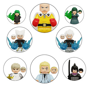Figura de Acción Mini del Héroe Calvo, Figura de Héroe de Boxeo, Figuras de <span class=keywords><strong>Manga</strong></span> Japonesa, Compatibles con Bloques de Construcción, Juguete K2263-K2270 - Product Image 1