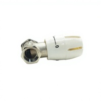 Robinet thermostatique droit en laiton XingFu DN15 1/2" filetage mâle/femelle manuel pour chauffage central à eau chaude
