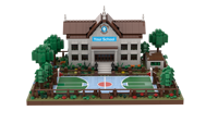 Bloques de Construcción de Arquitectura Famosa Personalizados, Modelo de Casa en Miniatura, Nuevas Técnicas 3D, Sets de Bloques de Construcción MOC