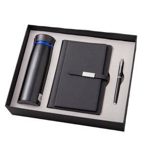 Agenda A5 de Cuero PU con Diseño Elegante, con USB, Organizador, Juego de Regalo Corporativo, Bolígrafos de Colores en Caja - Product Image 1