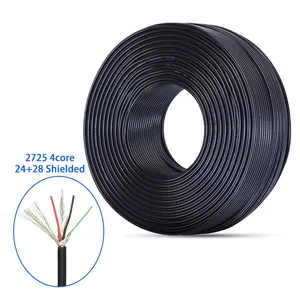 סגנון awm 2725 vw1 24awg + 28awg tpe 4 ליבת מיגון נתונים תיל אלומיניום נייר זוג מעוות USB כפול מגן כבלים כפול מגן כבלים