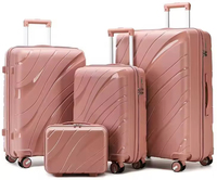 Ensembles promotionnels de bagages de voyage de haute qualité, sélectionnés, avec logo personnalisé et roulettes, ensemble de valises en PP