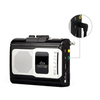 TOMASHI F-318A OEM ODM Lecteur/enregistreur de cassettes portable très vendu avec radio AM/FM classique style Walkman noir enregistrement MP3