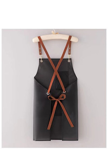 New Style <b>Apron</b> Waterproof and Oil-Proof Suspenders Fashionable Korean Style Smock Home Kitchen Cooking Women's Tpu Work Clothes - Product Image 4