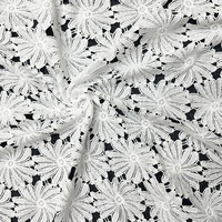 Spitze OEM-Design Ausgefallene Blumen-Guipure-Spitze Wasserlösliche Spitze für Mädchen-Partykleider
