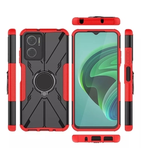 Nuovissima Custodia per Telefono con Design a Supporto ad Anello in TPU+PC Antiurto Stile Mecha per <span class=keywords><strong>Redmi</strong></span> Note 11 <span class=keywords><strong>Pro</strong></span> <span class=keywords><strong>K40</strong></span> Gaming - Product Image 1