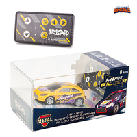 MONSTER WHEELS Voiture télécommandée miniature en métal 2,4 GHz 1:64, modèle de voiture de drift RC expert, cadeau pour adultes, enfants et garçons
