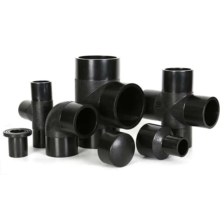 HDPE montagem igual tee redutor PE cruz Stub End Spigot Stub Flange