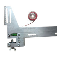 Jauge d'alignement de rail de guidage d'ascenseur, kit d'outils de règle d'étalonnage de précision avec perles magnétiques et fil pour l'installation de levage