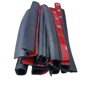 Tiras de Goma para Aislamiento Acústico Tipo D, <span class=keywords><strong>P</strong></span> y <span class=keywords><strong>Z</strong></span>, Color Negro, para Puertas de Automóviles, Recortes de Goma EPDM para Autos y Camiones - Product Image 1