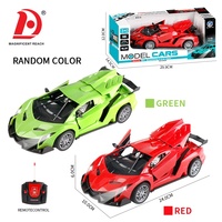 HUADA Coche de Carreras RC 1/18 de 5 Canales con Puertas Abatibles, Coche Deportivo de Control Remoto de Alta Velocidad, Juguete de Vehículo por Radio para Niños