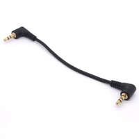 Câble audio 3,5 mm TRS mâle à 3,5 mm mâle à angle droit de 90 degrés pour projecteur, haut-parleur, ordinateur, lecteur DVD