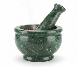 High Quality Natural Green Stone Mortar and Pestle Set Spice <b>Grinder</b> for Kitchen <b>Herbs</b> Masala Crushing Tool Bulk Supplier - Product Image 2