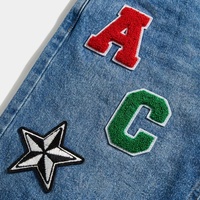 Shorts en jean brodés vintage personnalisés avec logo OEM XUCHANG, 100 % coton, délavage clair, respirants, décontractés pour homme, été