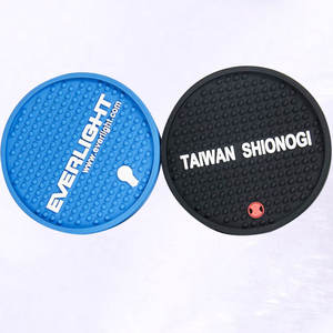 Dessous de verre en pvc souple avec logo en relief 3d solide d'usine pour service hôtelier personnalisé - Product Image 4