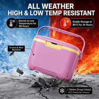 Glacière d'extérieur avec poignée renforcée, isolation thermique, couvercle étanche pour aliments et boissons, idéale pour la plage et le camping (vente en gros)
