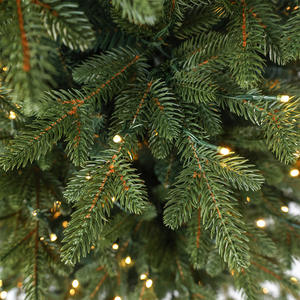 Высококачественная Классическая зеленая новогодняя елка, Лидер продаж, полная ПВХ, Смешанная искусственная Рождественская елка, подставка на шарнирах, полезная - Product Image 3