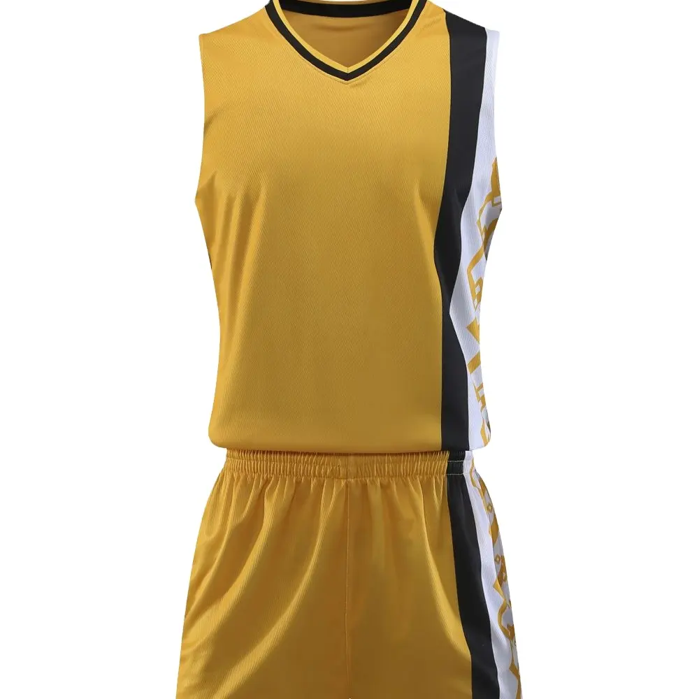 2023 Amazon V-neck T-shirt Jogger Short Pants Fashion Cool Basketball Match Uniform Printed Logo Jersey Sets Sportswear For Men