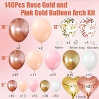 Kit d'arche de guirlande de ballons en gros et ballons confettis avec ballon cœur en aluminium pour décorations de mariage, de fête nuptiale et d'anniversaire