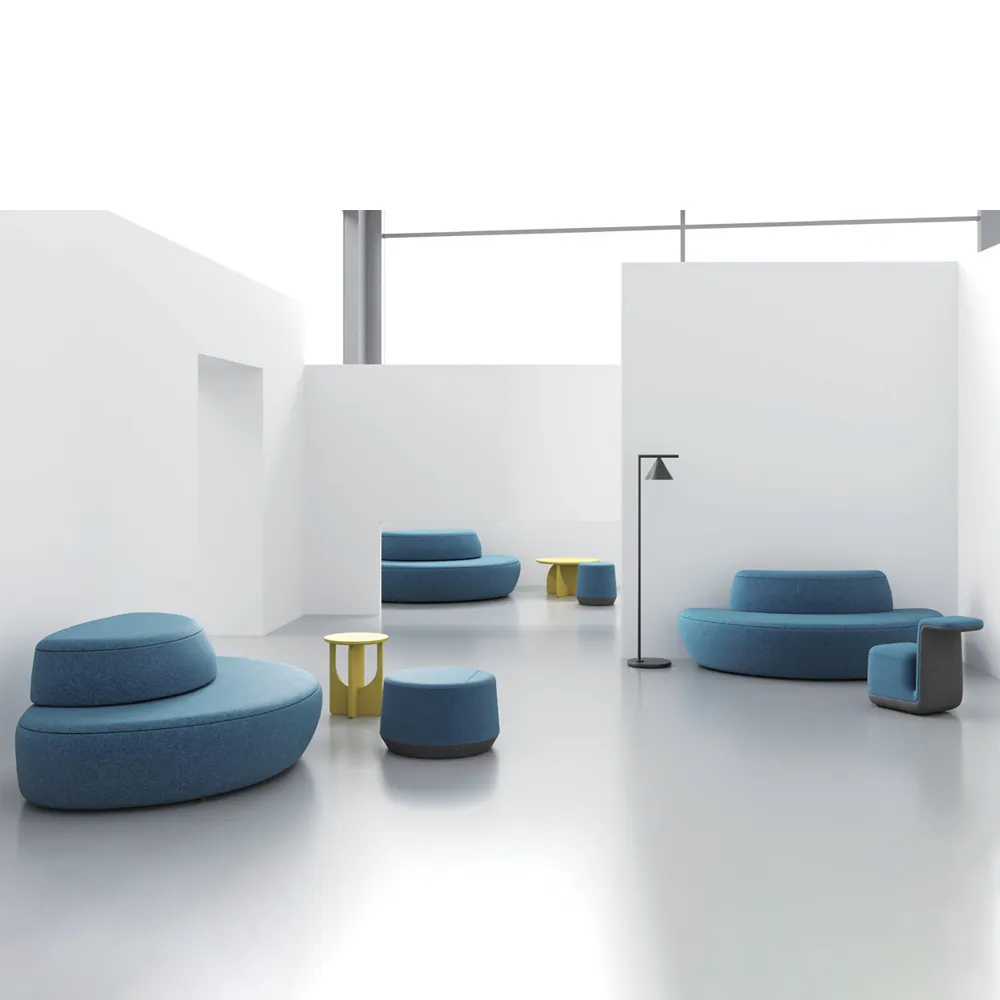 Design moderno mobili per ufficio sala d'attesa divano set per la zona della reception divano modulare per la biblioteca della scuola
