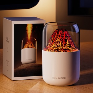 Nouveau Humidificateur Volcan à Effet de Fissure USB Silencieux avec Lumière d'Ambiance Colorée pour Chambre à Coucher, Capacité 0,5L, Minuteur 2-8 Heures - Product Image 3