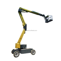 Plateforme de travail aérienne articulée diesel-électrique haute performance avec bras hydraulique pliable, capacité de charge de 200 kg, plateforme de 24 m