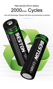 Beston חזק כוח 21700 5000mah ליתיום סוללה 3.7V נטענת סוללות לפנסים, עבודה אורות, אורות חירום - Product Image 6