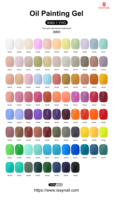 Vernis à ongles UV haute pigmentation longue tenue style peinture à l'huile