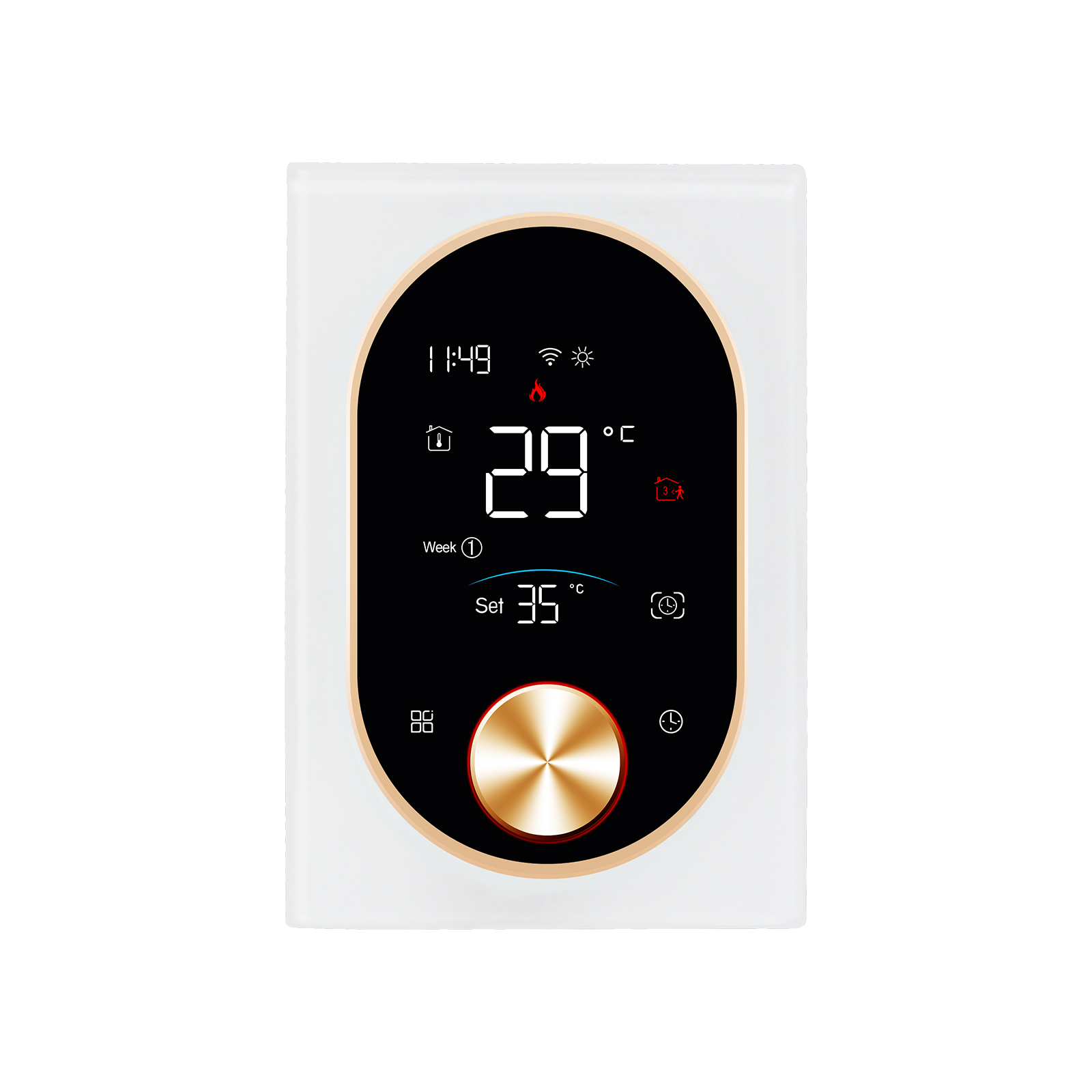 Chaudière à gaz WIFI 5A Chauffage Blanc