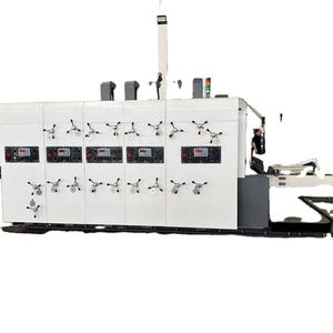 Máquina de Alta Velocidad para Fabricación de Cajas de Cartón Corrugado: Ranuradora, Troqueladora, Plegadora y Encoladora Flexográfica - Product Image 5