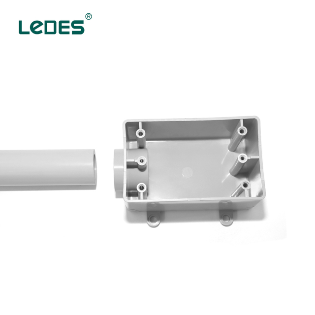ETL Certified V0 Flame Retardant PVC Electrical Box Fireproof Junction Box Heavy Duty Plastic Gang Box for Construction