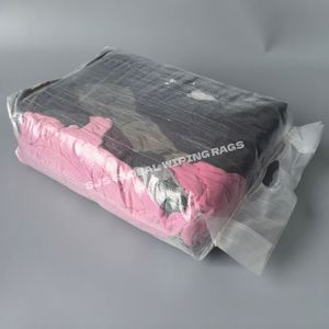 Trapos de algodón para uso industrial, trapos de forro polar de colores, limpiadores de sudaderas, 25 kg de trapos de limpieza reciclados de colores mixtos - Product Image 1