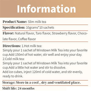 热销产品成人烧蛋白代餐奶昔即食纤维粉减肥饮料盒袋装茶 - Product Image 4