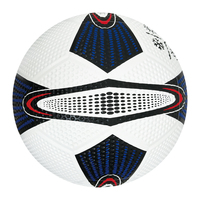 Ballon de football en caoutchouc durable, taille officielle 5, résistant à l'usure, gonflable, pour entraînement en extérieur, école, terrain de jeu