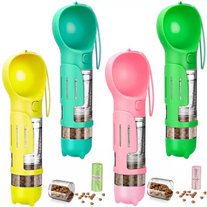 Bouteille d'eau 4-en-1 pour chien avec accessoires, pelle à excréments et sacs – Gamelle portable pour animaux de compagnie - Product Image 1