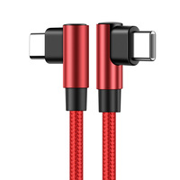 Kabel Data pengisi daya cepat, kabel Data USB C siku 3A PD 60W, kabel pengisian daya Cepat Tipe C ke kabel Data Tipe C untuk ponsel Android