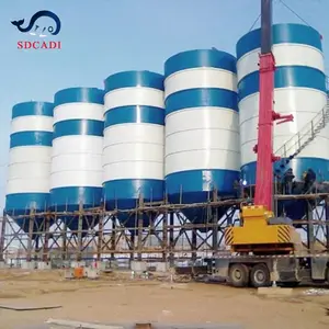 SDCADI Brand Profession Customized 2000t Cement Cone Steel Silo For Cement