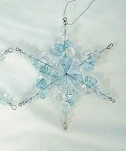 Acryl Diamant Schneeflocke Ornament - Product Image 6