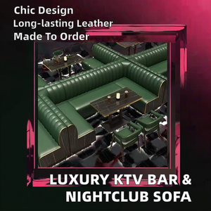 Lujo club nocturno KTV <span class=keywords><strong>Bar</strong></span> & Hotel restaurante Muebles personalizados cuero clásico sofá <span class=keywords><strong>Bar</strong></span> encimera juego de mesa - Product Image 4