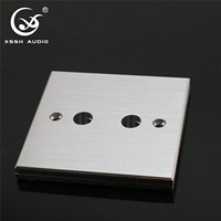 YIVO XSSH Audiophile HIFI Speaker Terminal Plate 2-Port Binding Post Wall Panel untuk Amplifier Chassis Peralatan Audio Video OEM
