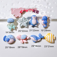 Accessoires faits à la main en résine de colle crème bricolage étui de téléphone portable marin épingle à cheveux chaussure fleur méduse acrylique plastique Lucite perles
