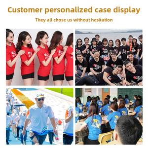 Camiseta de manga corta de algodón puro para verano Publicidad de secado rápido Uniforme cultural Ropa DE TRABAJO personalizada Logotipo impreso Sólido 180 gramos - Product Image 3