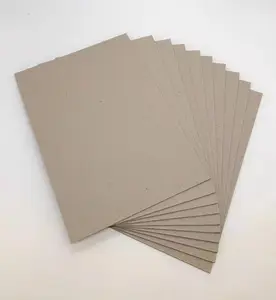 Wholesale Cheap Price Free Samples Grey Board 1mm to 5mm Customized Size Grey Chipboard Hard Stiffness Paper Board in sheet