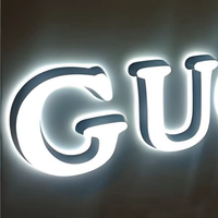 Lettres lumineuses LED miniatures personnalisées, signalétique publicitaire, signalétique intérieure et extérieure, image de l'entreprise, mur d'image