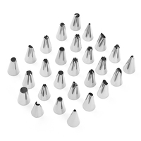 Großhandel 30-teiliges 430 Edelstahl Spritzdüsen-Set für Tortencreme, Dekorationswerkzeug in Box, Backzubehör