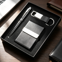 Ensemble cadeau d'entreprise personnalisé de luxe de la marque Starlink, kit souvenir d'entreprise avec stylo, porte-clés, étui à cartes, logo personnalisé